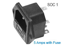 Main Socket 5 Amps (230v) 1