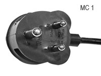 Three Pin Plugs (230v) MC1