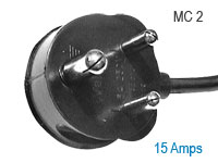 Three Pin Plugs (230v) MC2