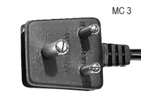 Three Pin Plugs (230v) MC3
